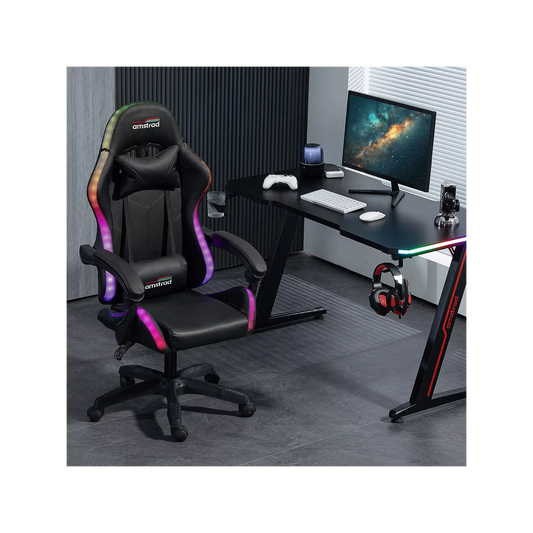 Chaise gaming AMSTRAD AVEC LED DARKSIDE 366 effets