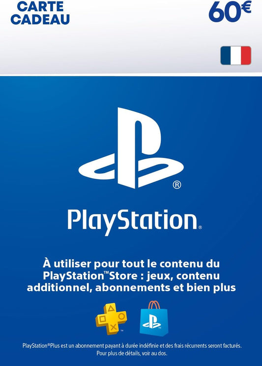 60€ Carte Cadeau PlayStation | Compte PSN français uniquement [Code par Email]