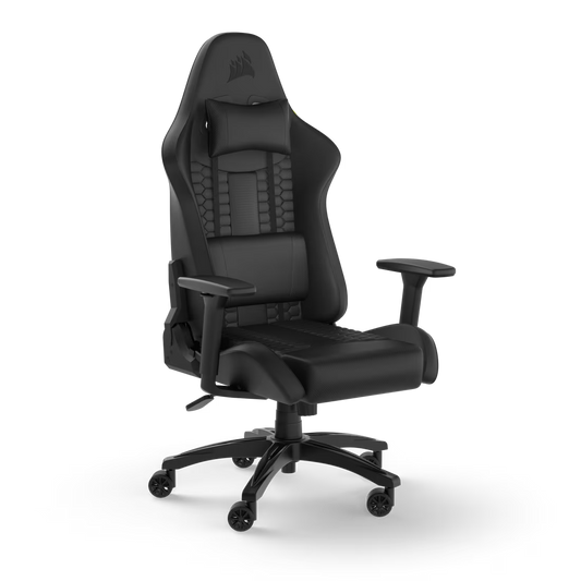 Chaise gaming TC100 RELAXED - Leatherette Noir/Noir
